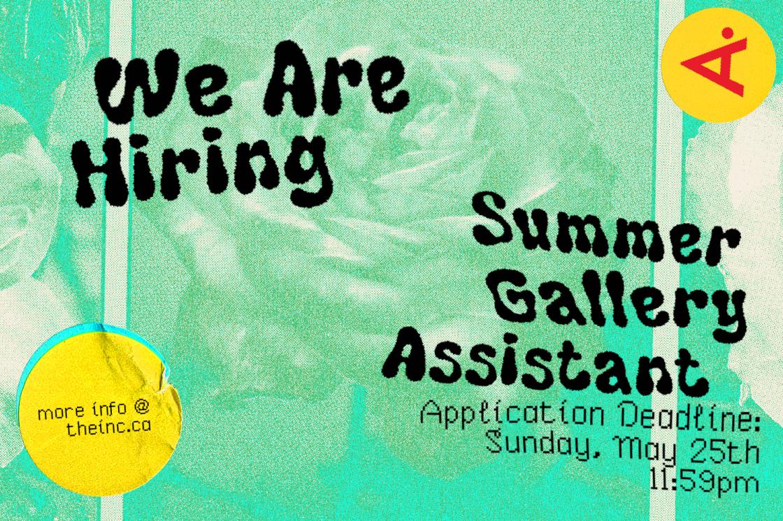 We are hiring a summer gallery assistant for summer 2025.