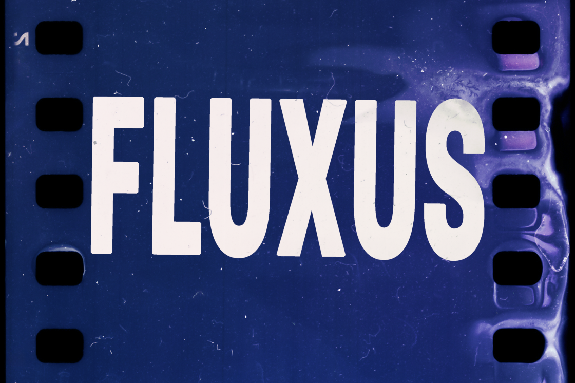 This image is the graphic for Fluxus, the experimental film festival.
