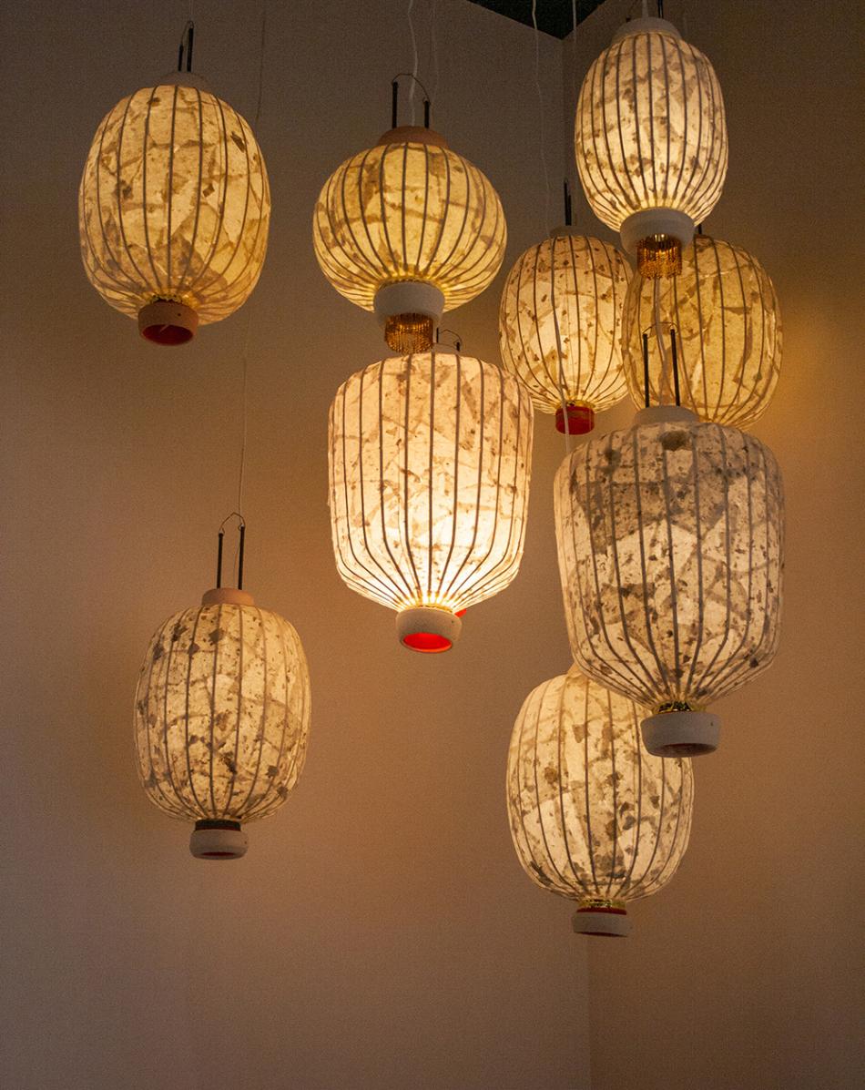 Edward FuChen Juan's hanging paper lanterns