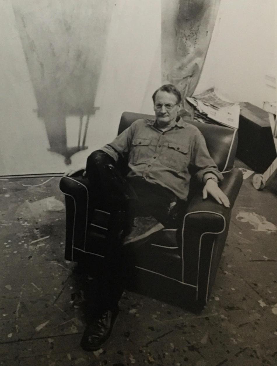 Portrait of Bob Mason on an armchair